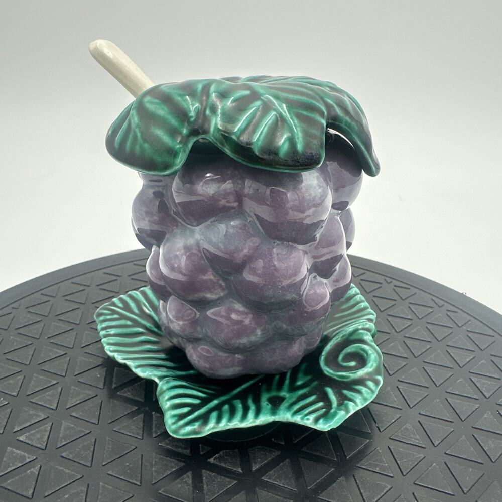 Vintage Grape Cluster Marmalade Jelly Jam Jar